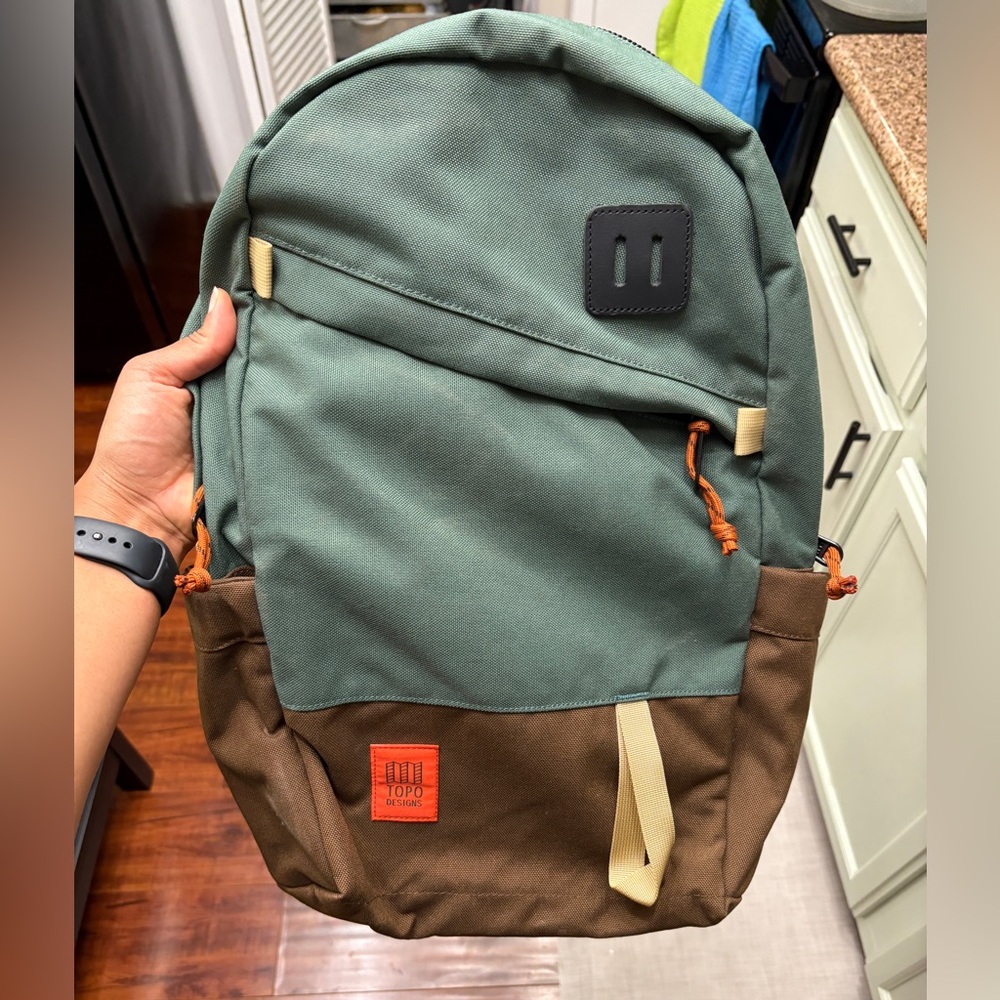 Topo Designs Green and Brown Backpack!!